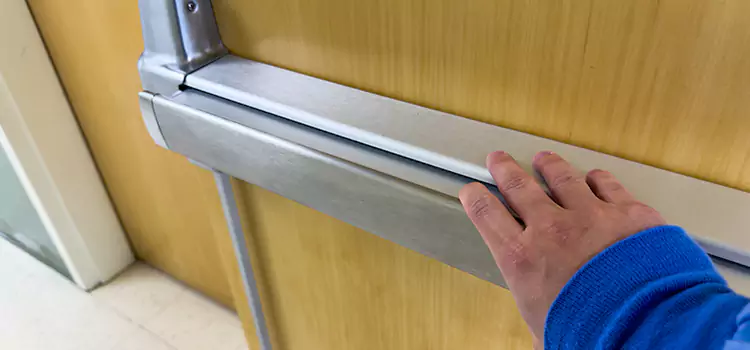 Installing a Push Bar on a Door El Centro